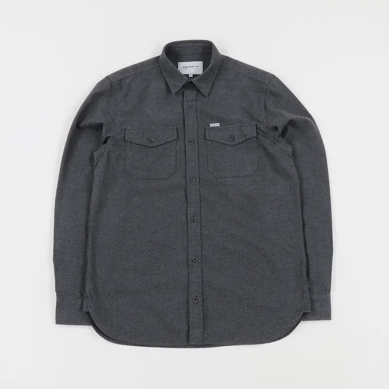 Carhartt WIP Vendor Long Sleeve Shirt Black Heather