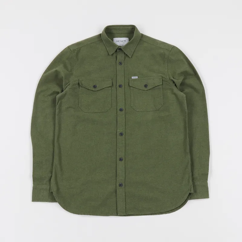 Carhartt WIP Vendor Long Sleeve Shirt Cypress Heather