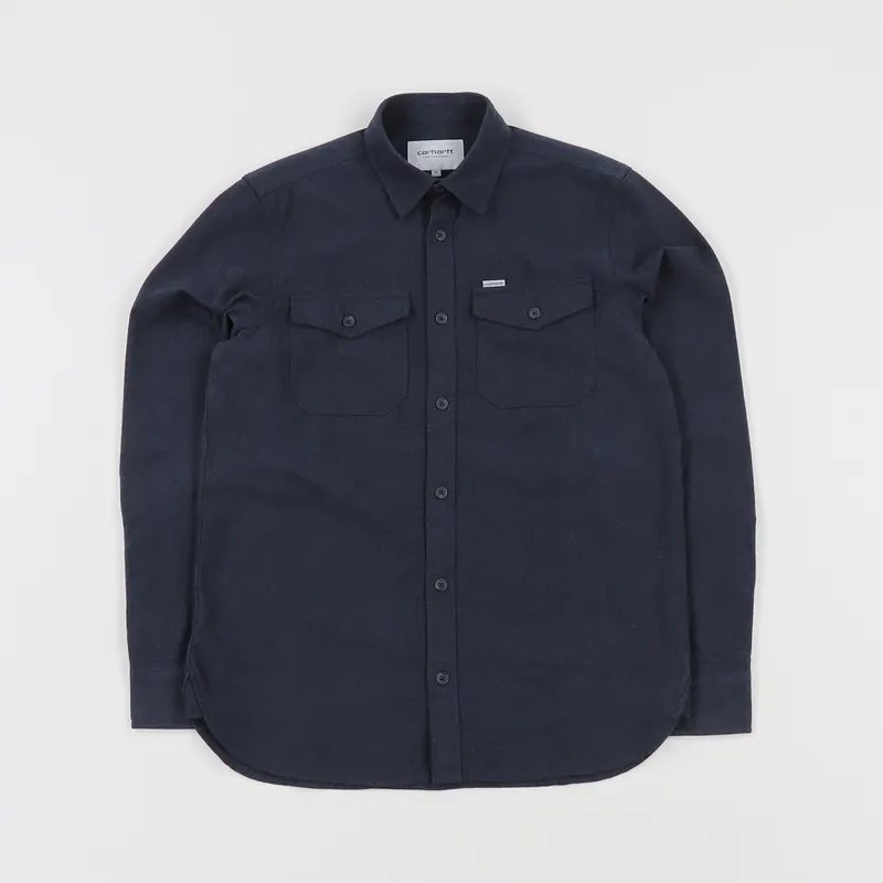 Carhartt WIP Vendor Long Sleeve Shirt Dark Navy