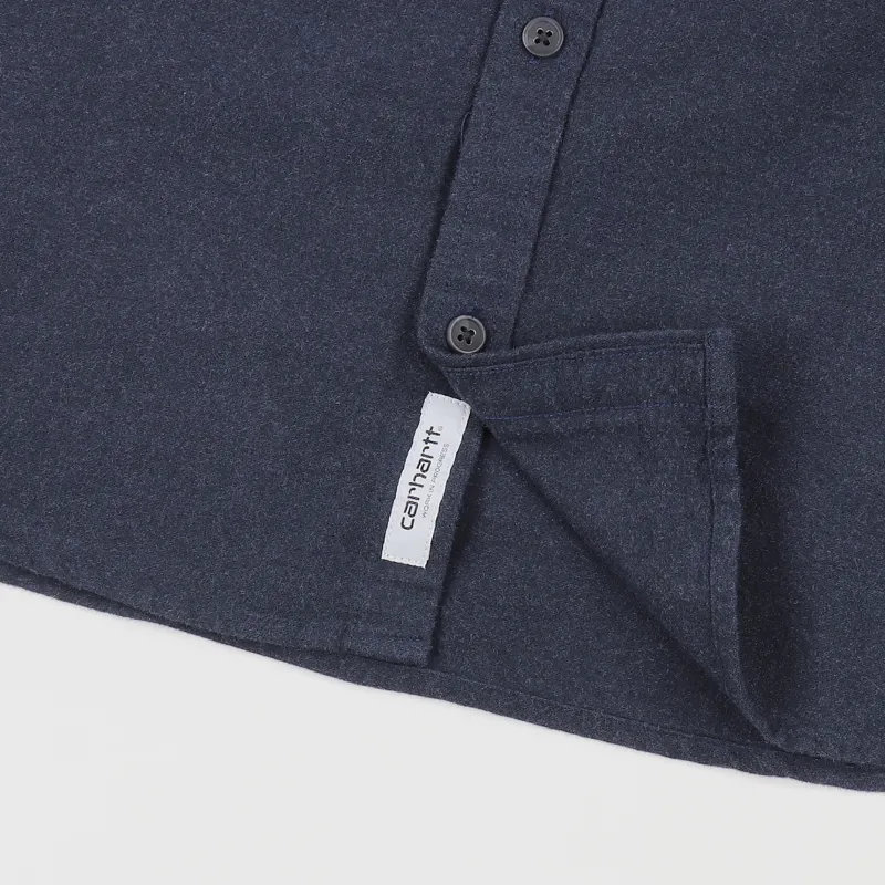 Carhartt WIP Vendor Long Sleeve Shirt Dark Navy-3