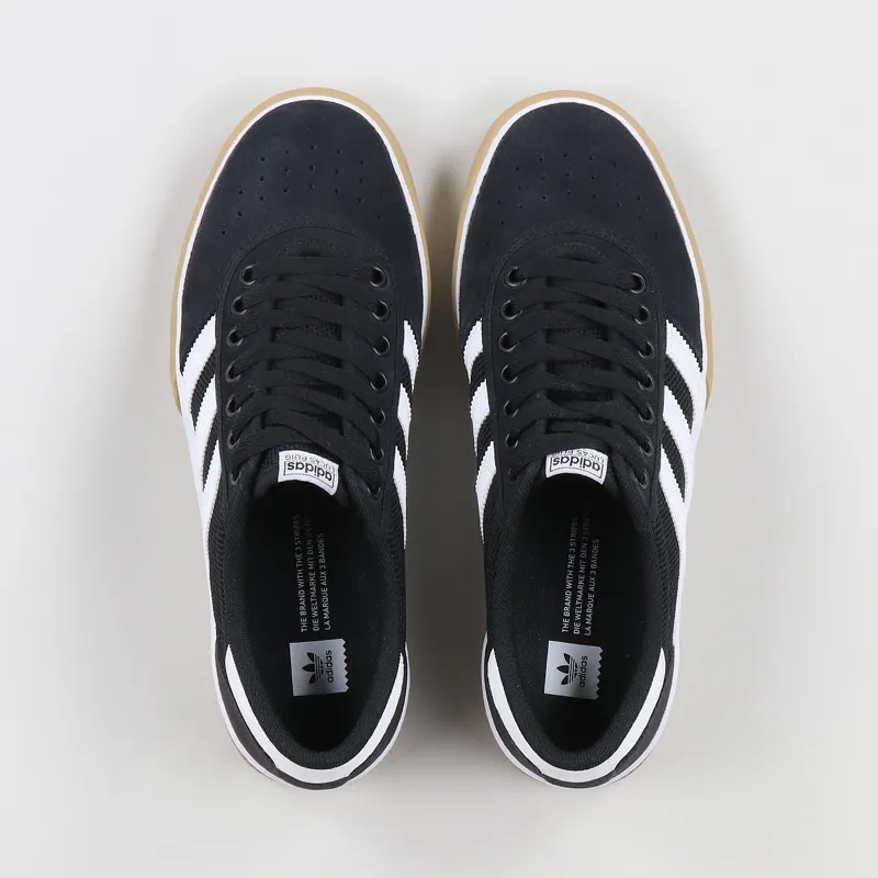Adidas lucas premiere skate shoes  black/white/gum hotsell