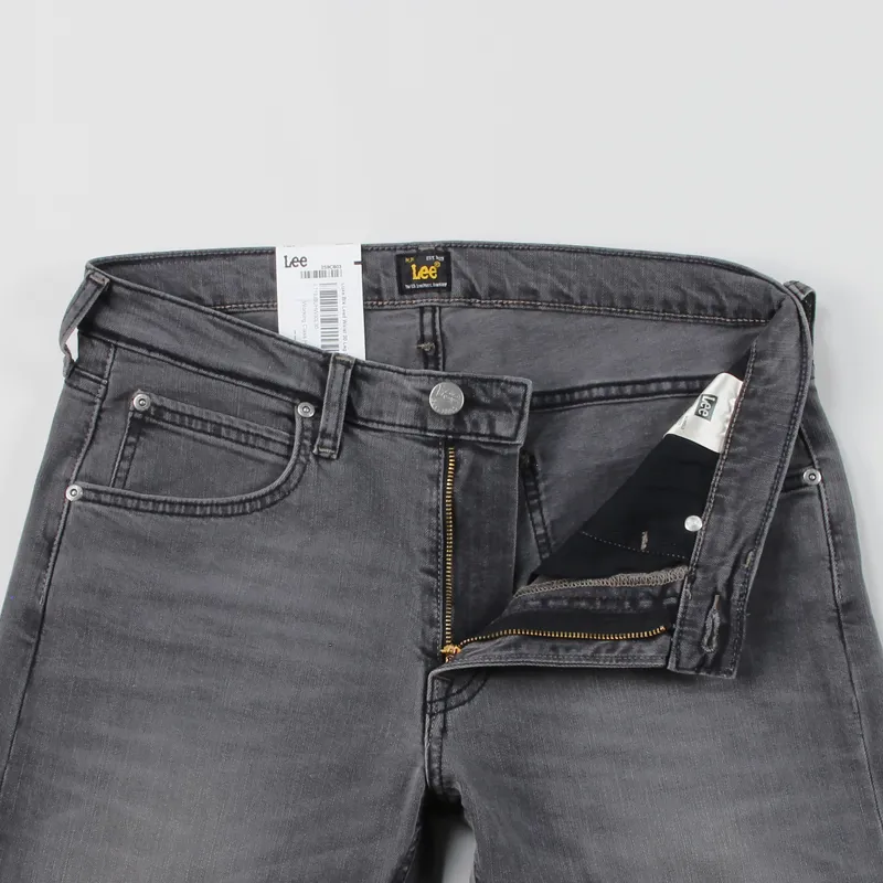 Lee Slim Tapered Luke Jeans Black Lead-3