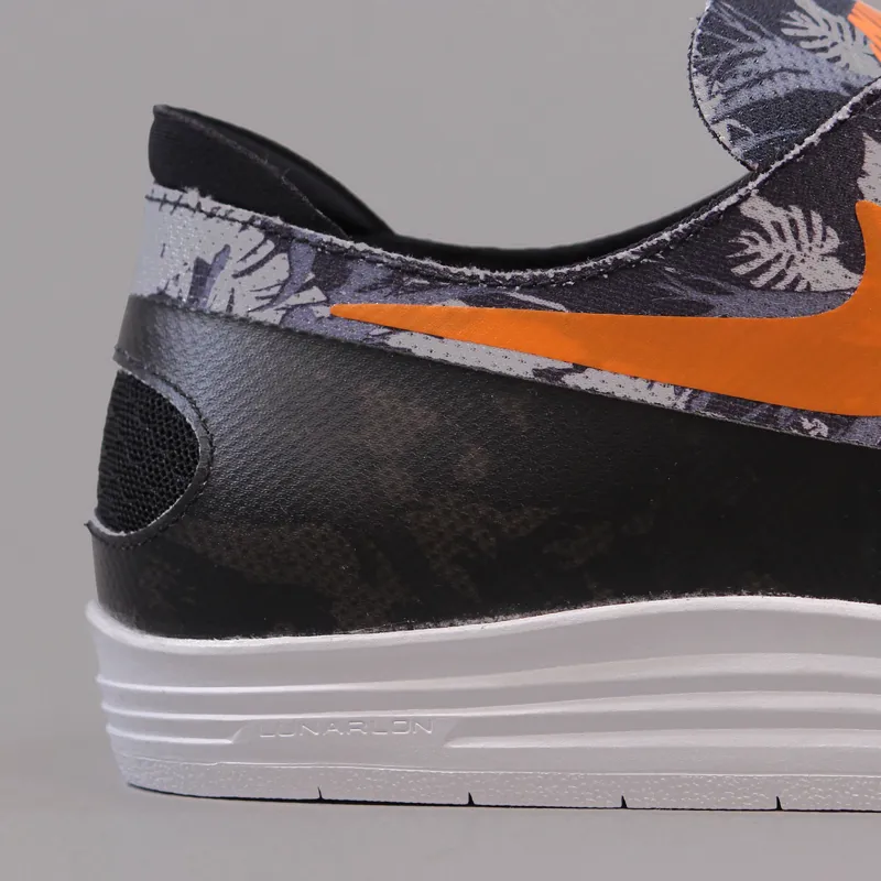 Nike SB Lunar Oneshot World Cup Shoes Black Safety Orange-2