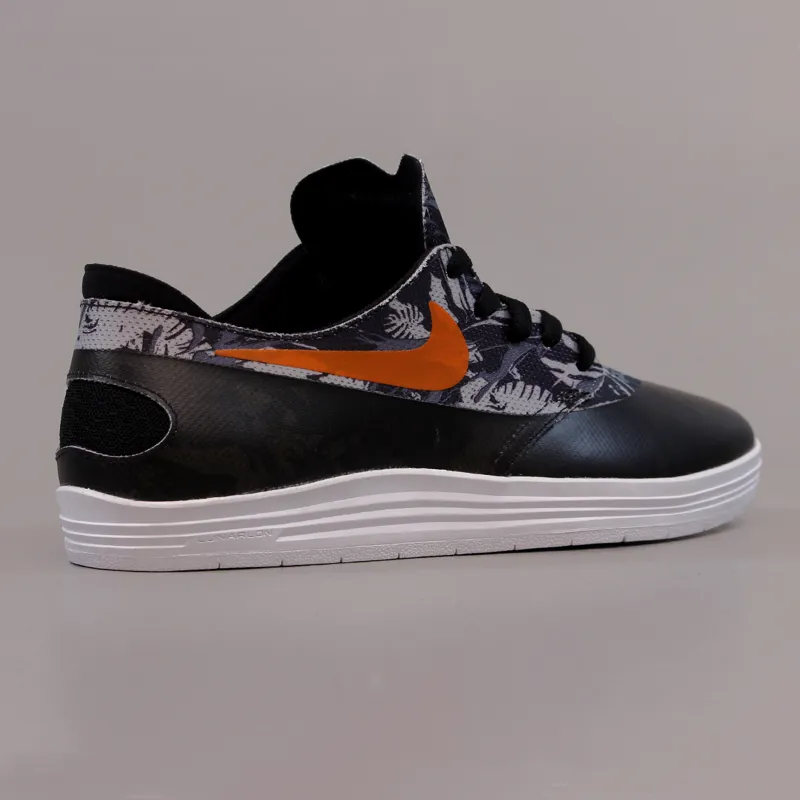 Nike SB Lunar Oneshot World Cup Shoes Black Safety Orange-5