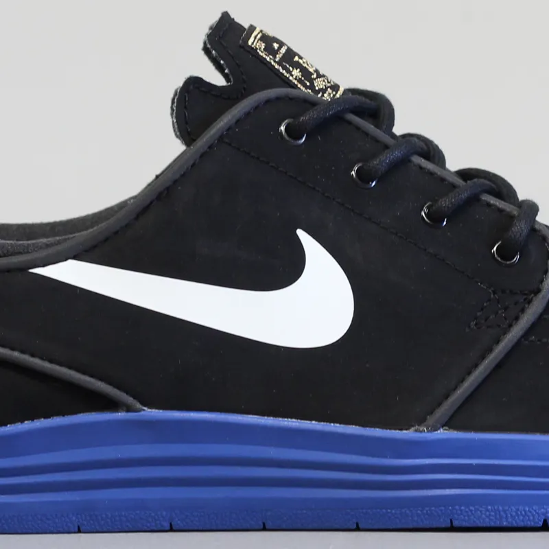Nike SB Lunar Stefan Janoski Shoes Black White Game Royal-2