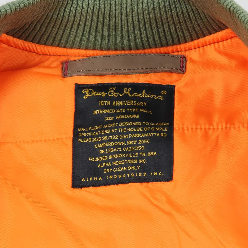 Deus Ex Machina MA1 Flight Jacket Army Green-8