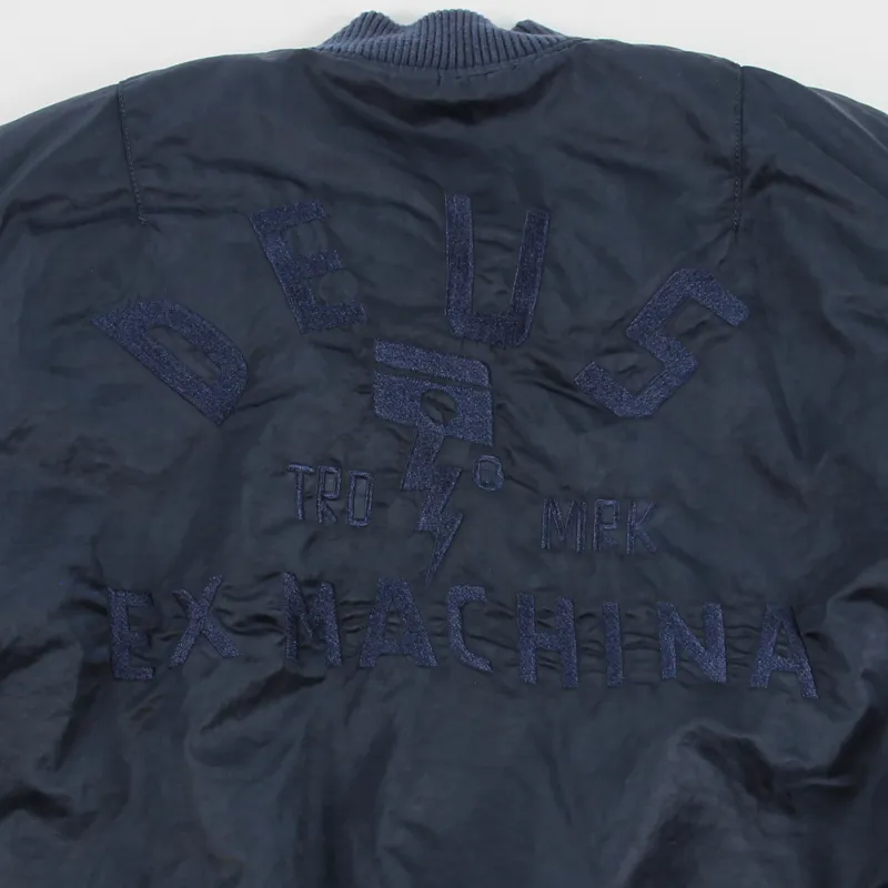 Deus Ex Machina MA1 Flight Jacket Navy Blue Army Alpha