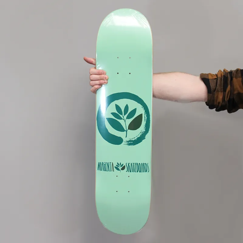 Magenta Team Circle Skateboarding Deck Blue 7.75 Inch Wide