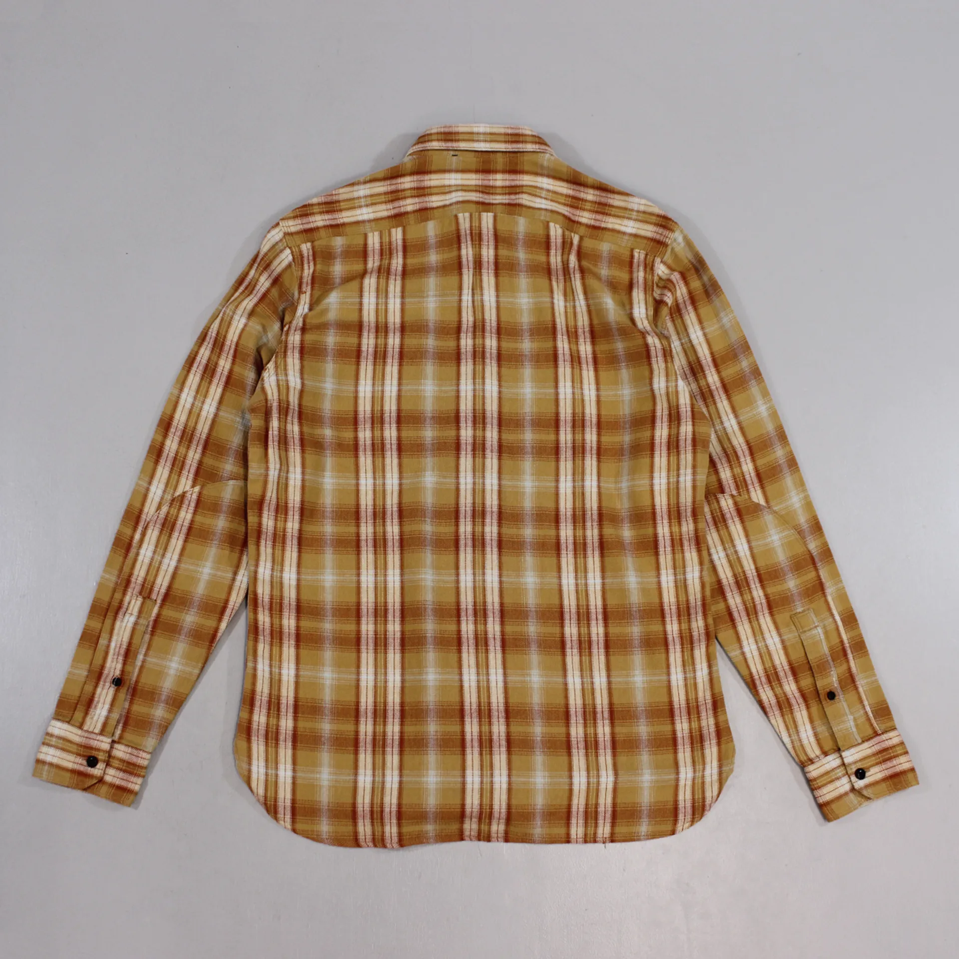 Levis Skateboarding Long Sleeve Mens Plaid Checked Shirt Orange