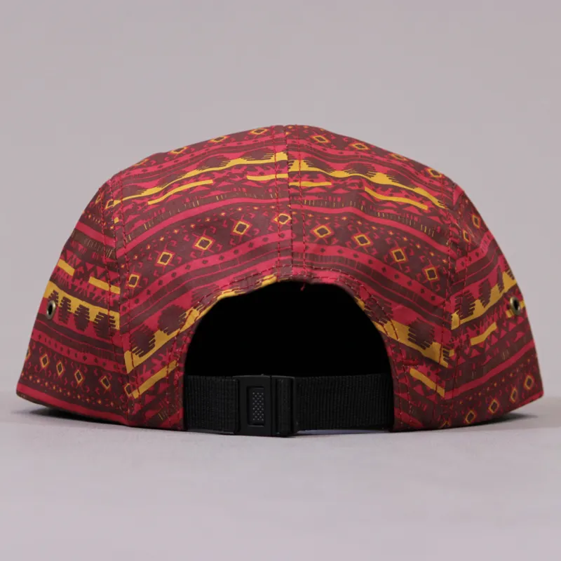 Obey Marrakesh 5 Panel Cap - Red-3
