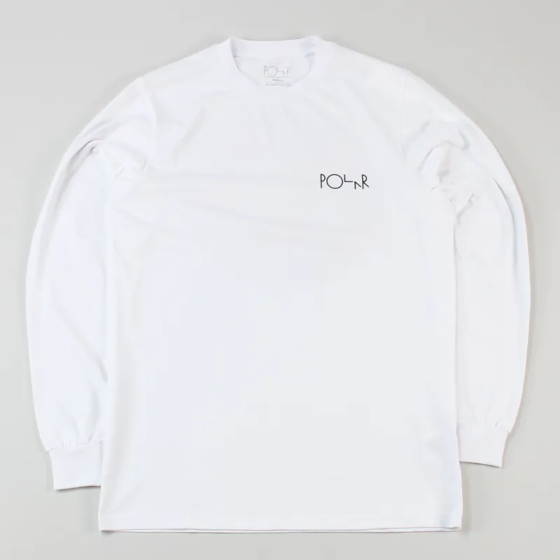 Polar Skate Co. Martas Roses Long Sleeved T Shirt White-1