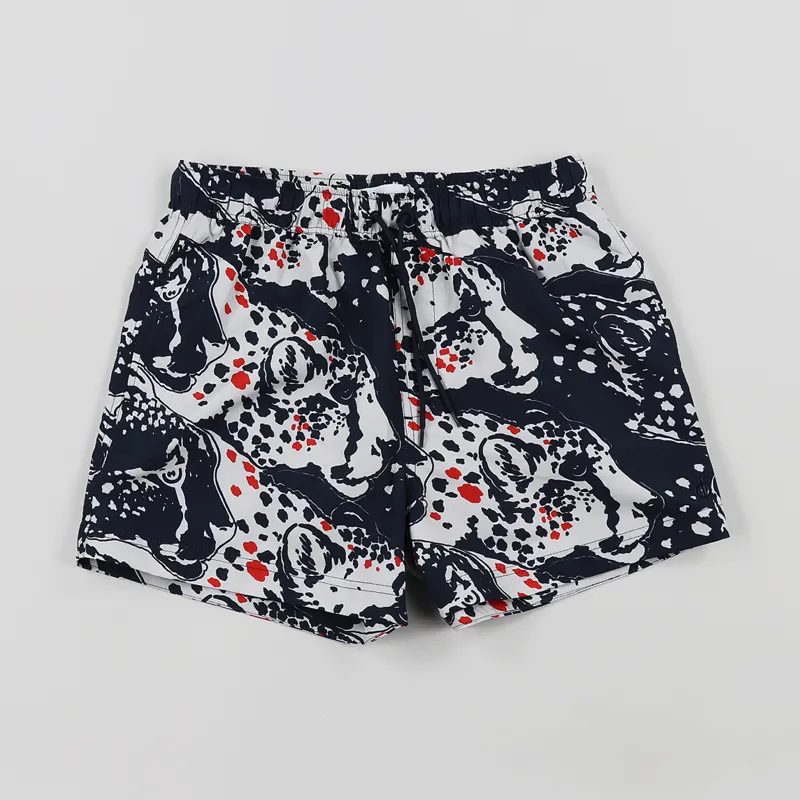 Samsøe And Samsøe Mason Swim Shorts AOP Blue Panthera