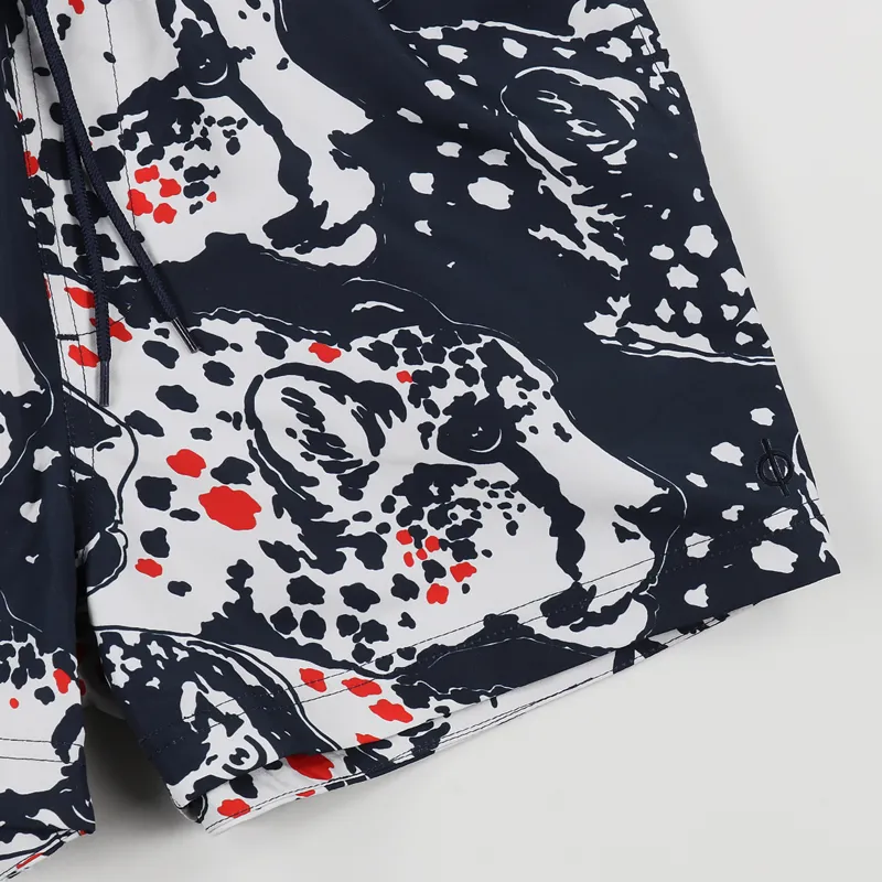 Samsøe And Samsøe Mason Swim Shorts AOP Blue Panthera-1