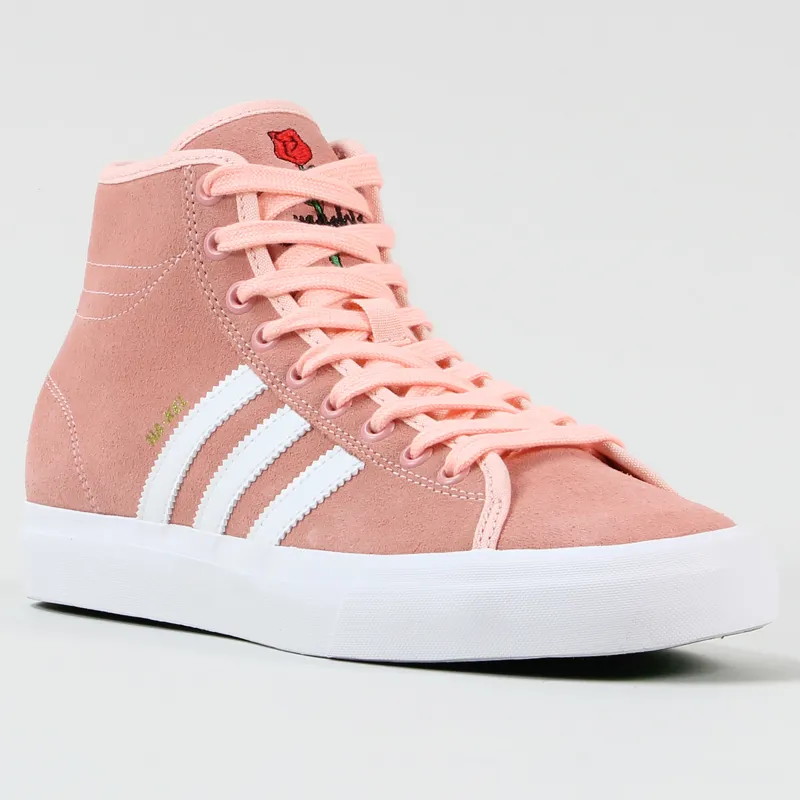 Adidas Matchcourt High Remix Nakel Smith Shoes Haze Coral White-3