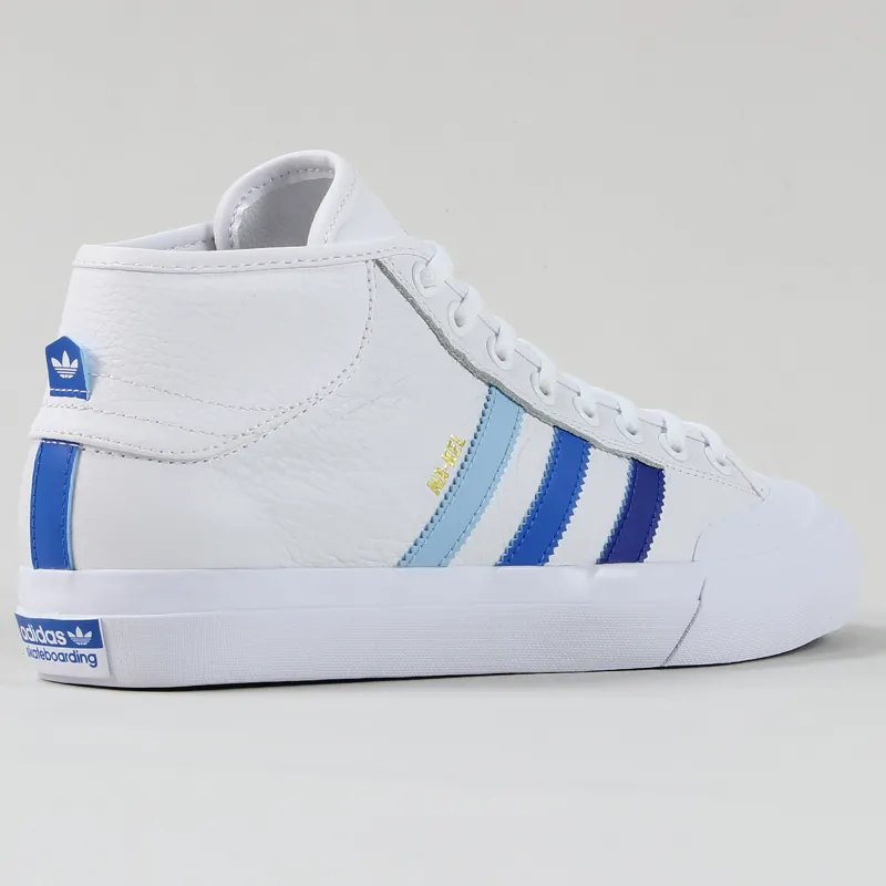 Adidas Matchcourt Mid ADV Na-Kel Shoes White Royal Bluebird-4
