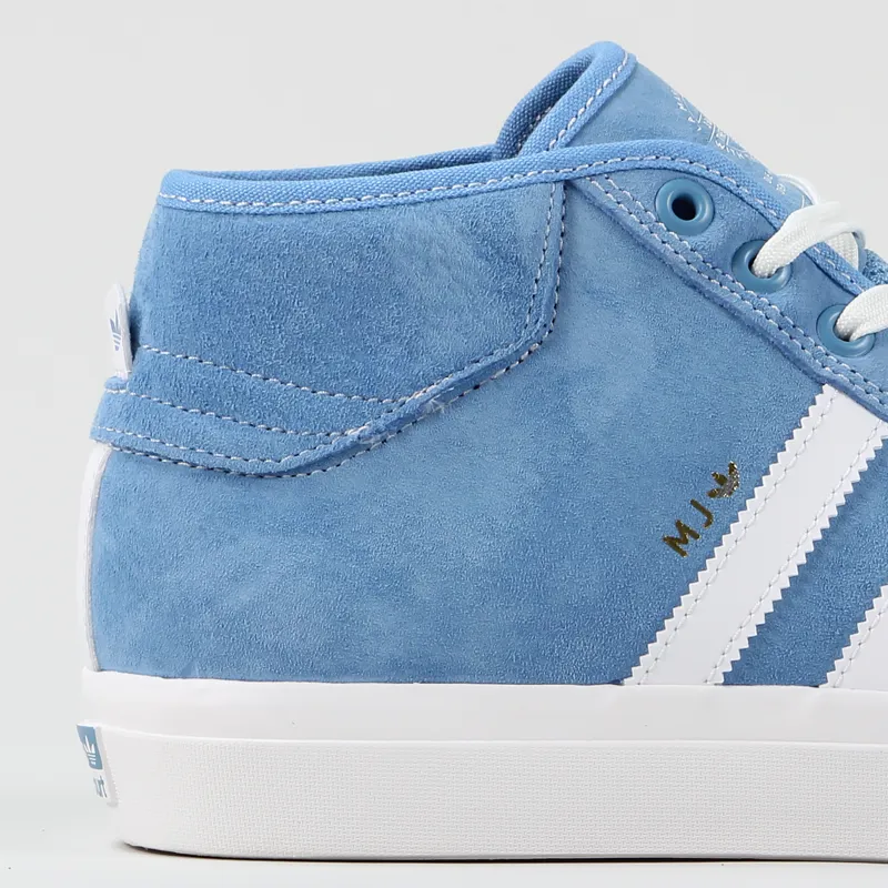 Adidas Matchcourt Mid Shoes Light Blue Neo White-1