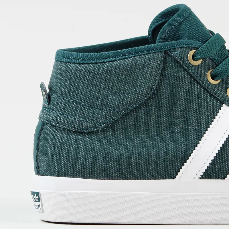 Adidas Matchcourt Mid ADV Shoes Green White-1