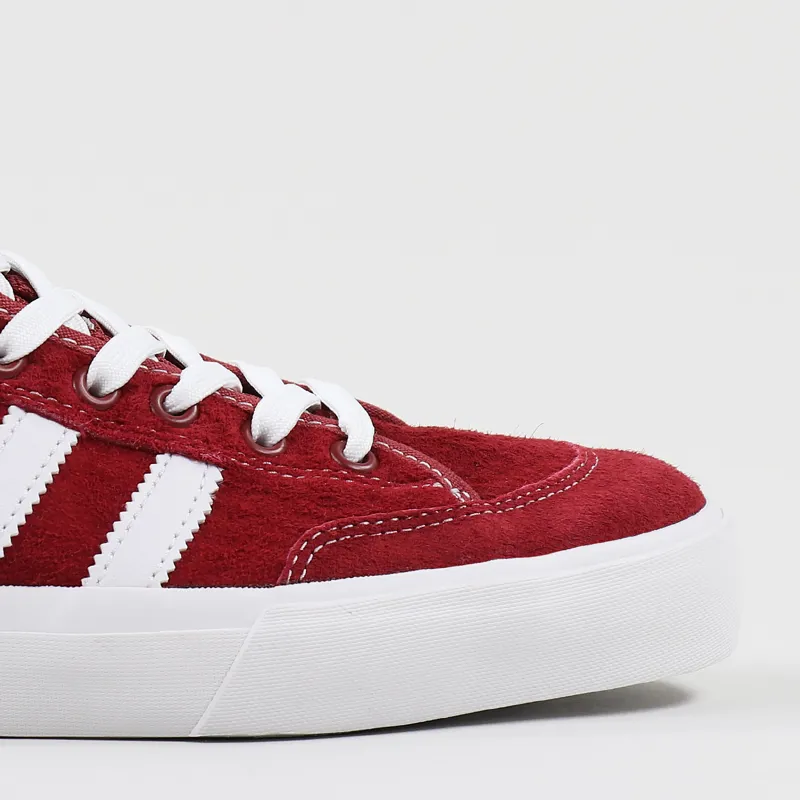 Adidas Skateboarding Matchcourt Mid Shoes Red White-2