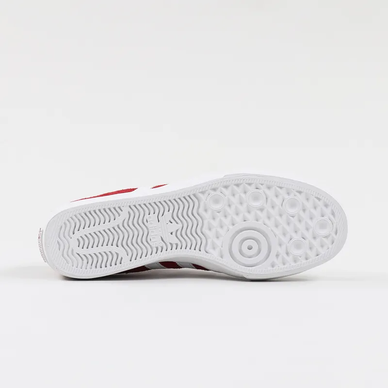 Adidas Skateboarding Matchcourt Mid Shoes Red White-7