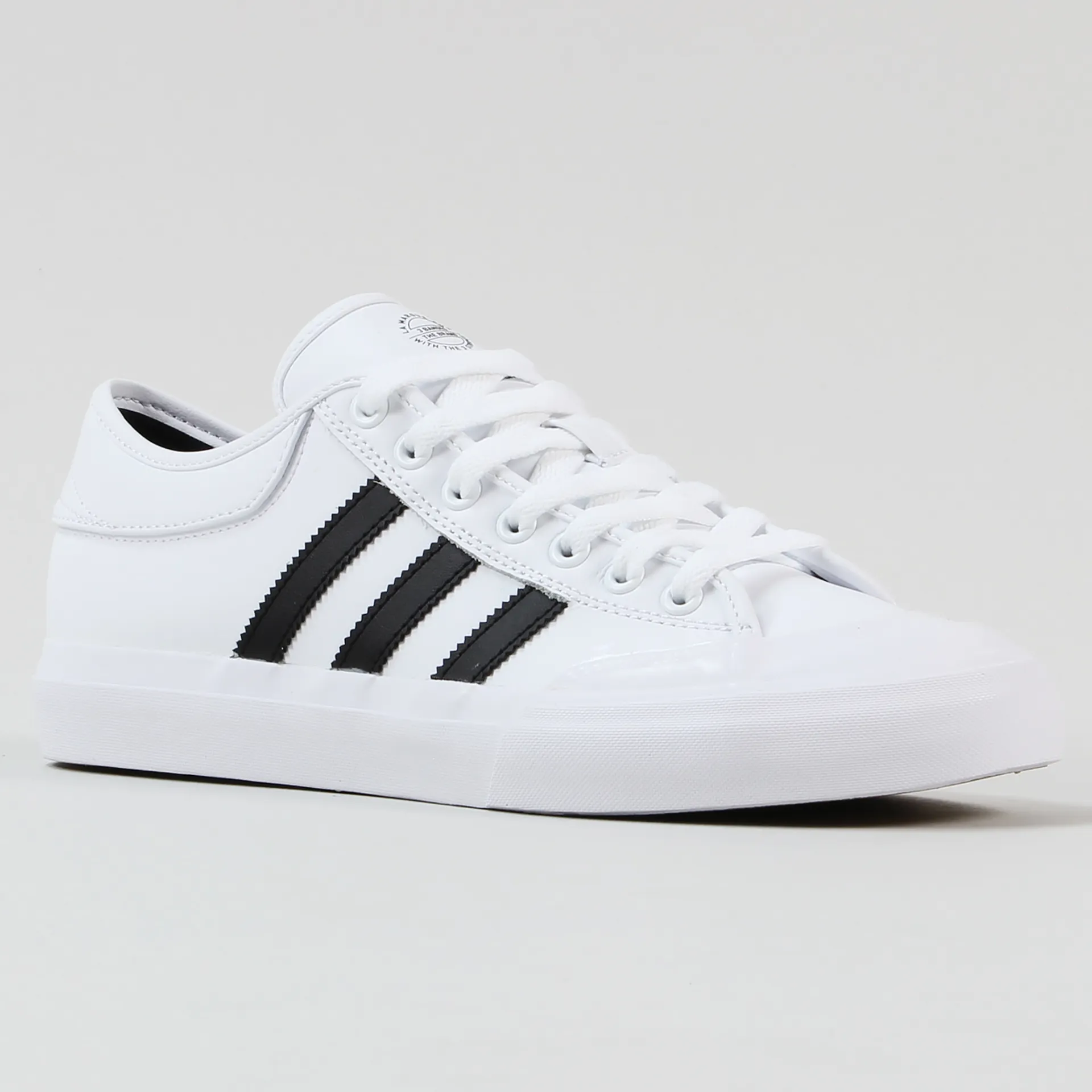 Adidas Skateboarding Mens Matchcourt Shoes White Black Gum