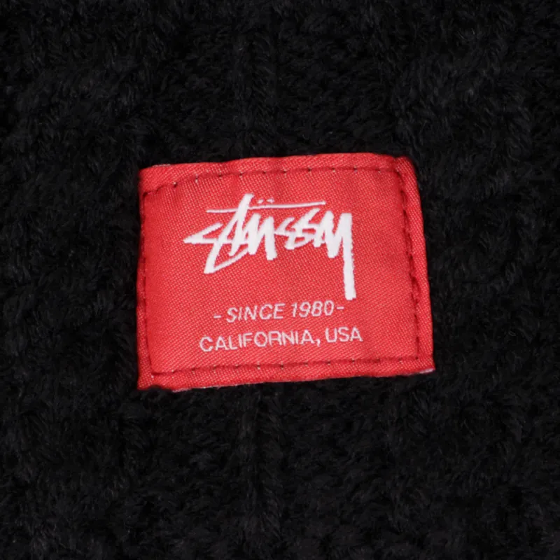 Stussy Matthew Cuff Pom Pom Hat black-1