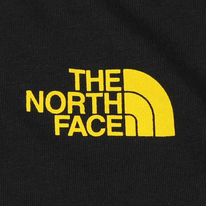 The North Face Mountain Celebration T Shirt Black Yellow-2