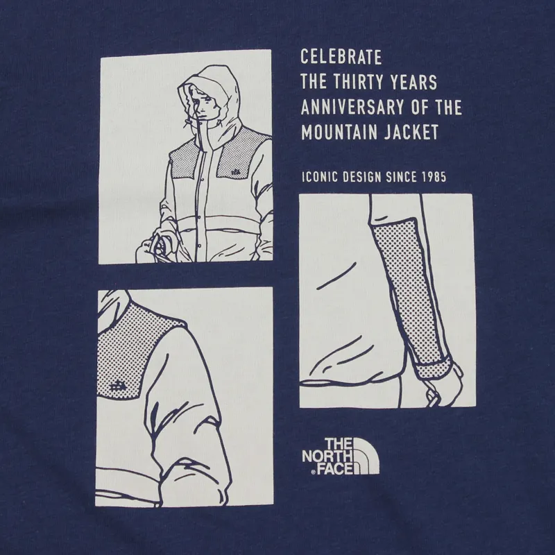 The North Face Mens Celebration Mountain Tee Blue-1