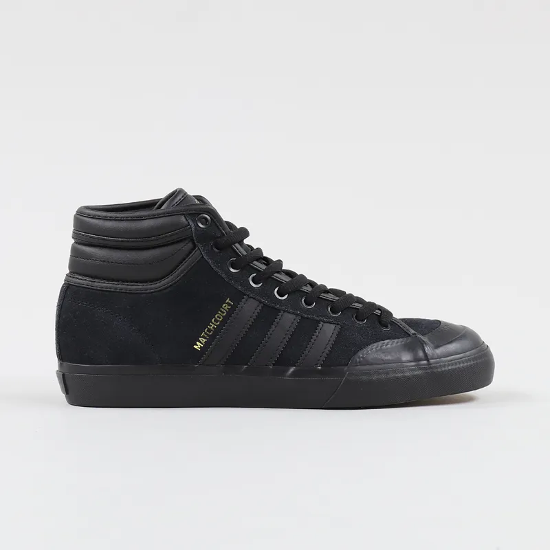 Adidas Skateboarding Matchcourt High RX2 Shoes Black Gold