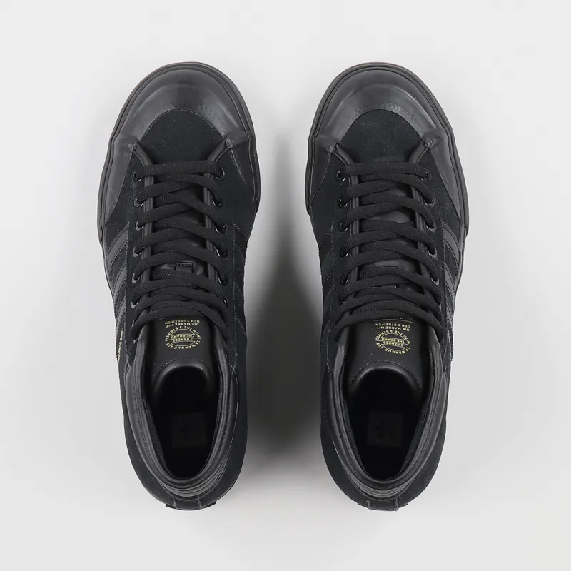 Adidas Skateboarding Matchcourt High RX2 Shoes Black Gold-6