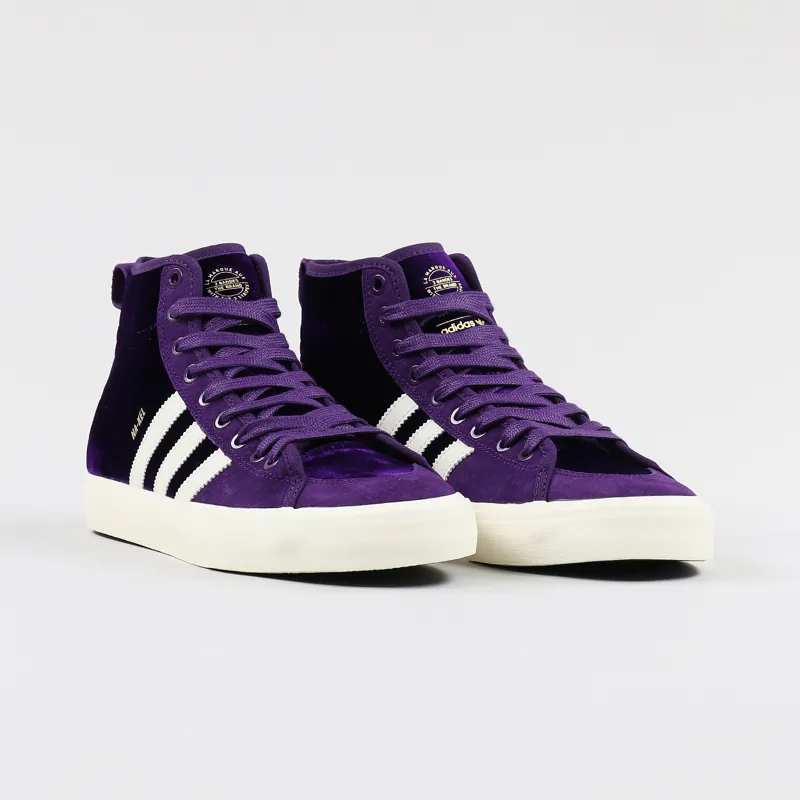 Adidas Matchcourt High RX2 Na-Kel Shoes Dark Purple White Gold-4