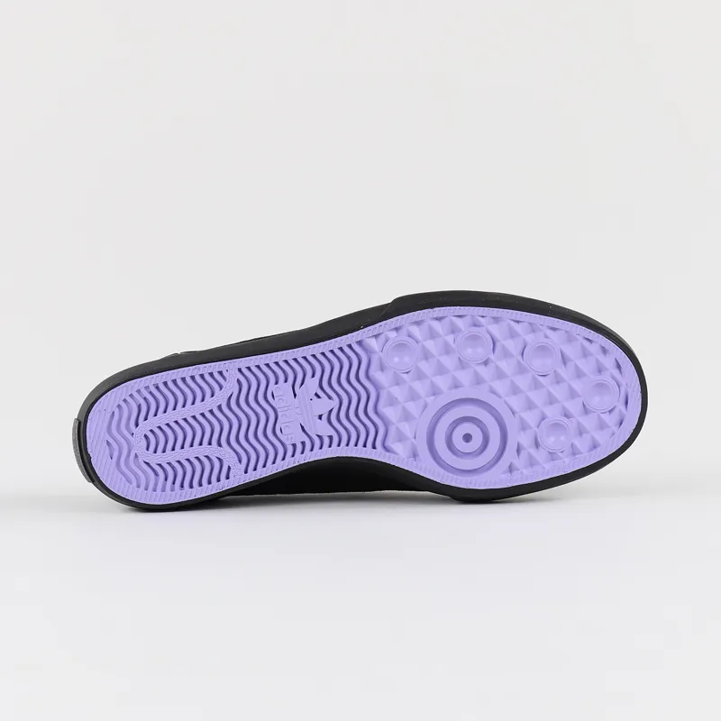 Adidas Matchcourt Na-Kel Smith Slip On Shoes Black Scarlet Purple-6