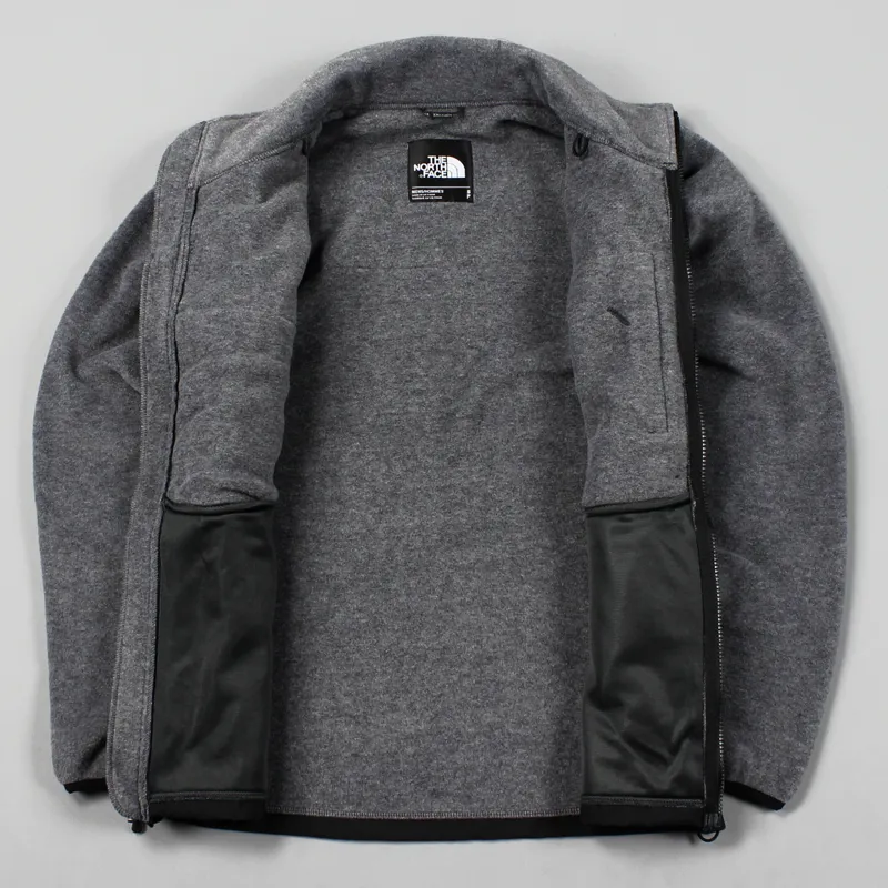 The North Face Mens Denali II Jacket Grey Black-2