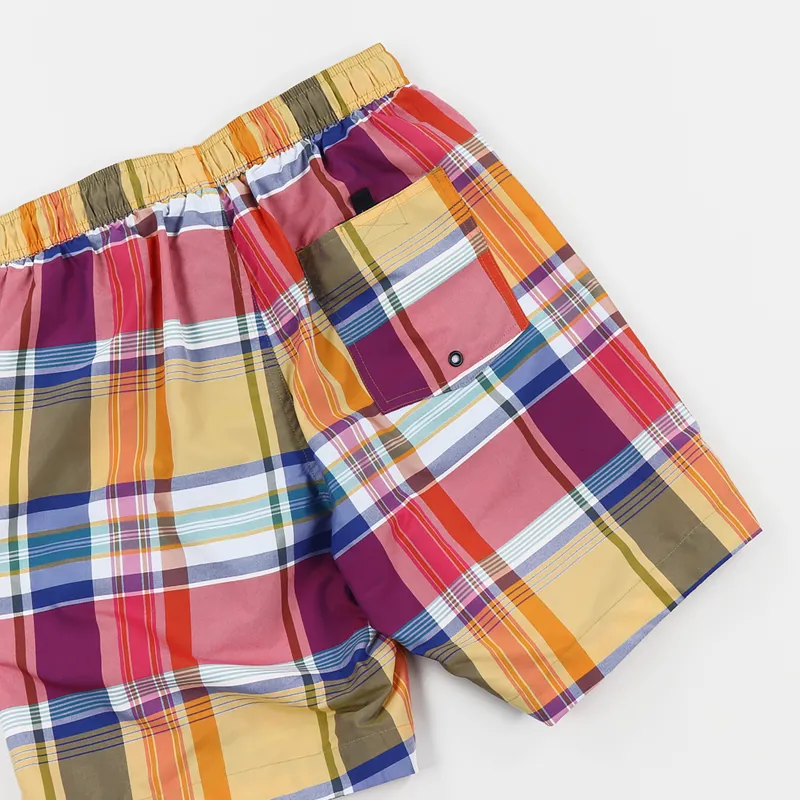 Fred Perry Madras Check Swimshort Red-3