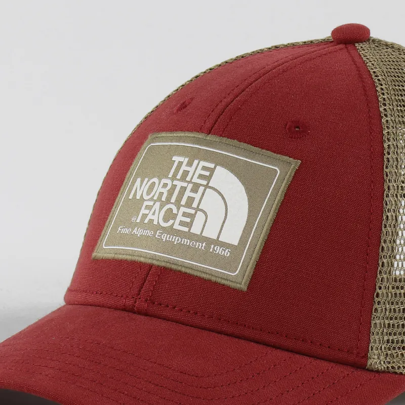 The North Face Mudder Trucker Cap Bossa Nova Red Kelp Tan White-1