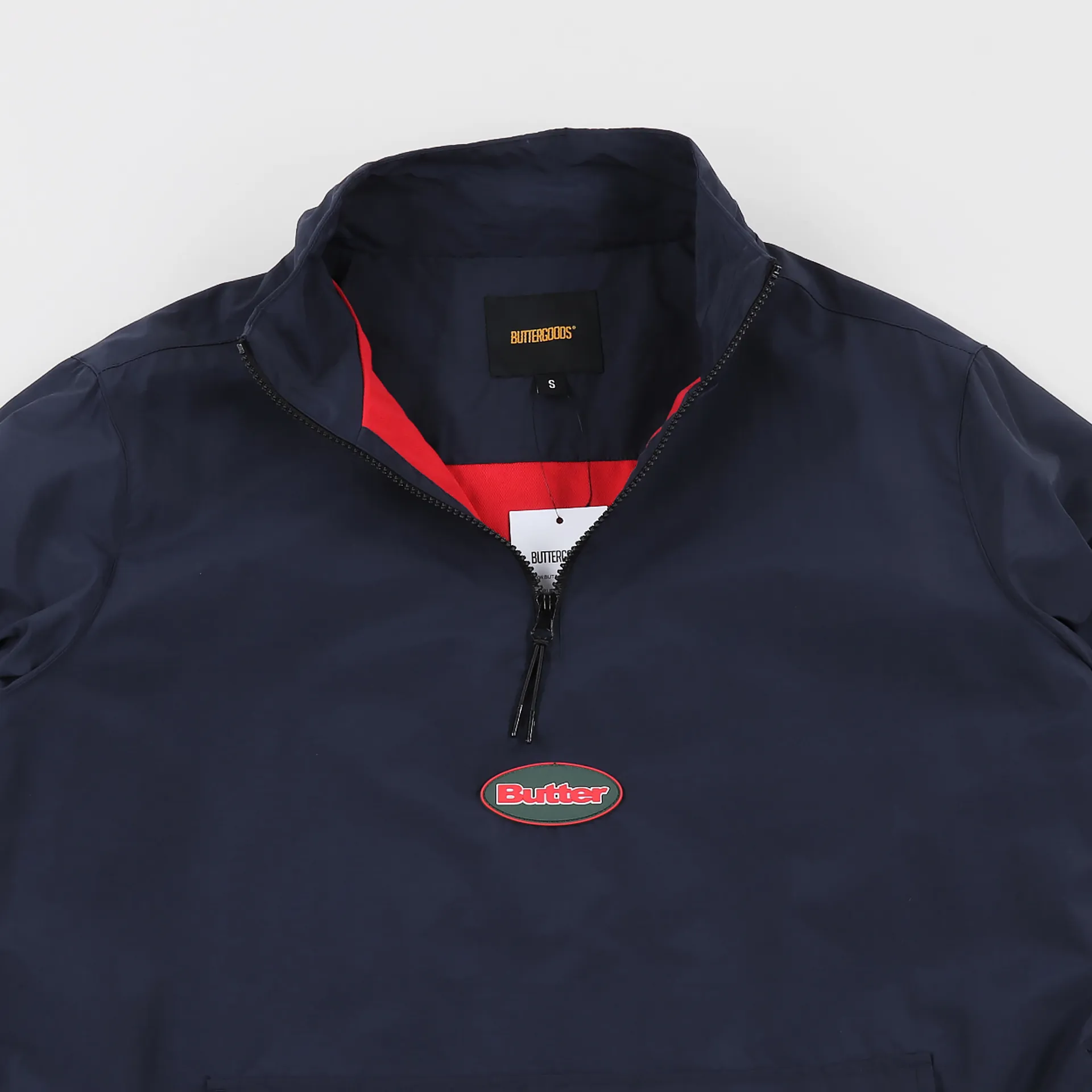 Butter Goods Mens Sport Skateboarding Mesh Track Jacket Navy Blue