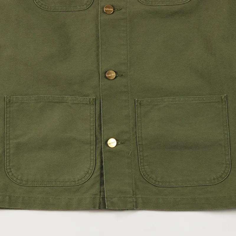 Carhartt WIP Michigan Chore Coat Green Black-2