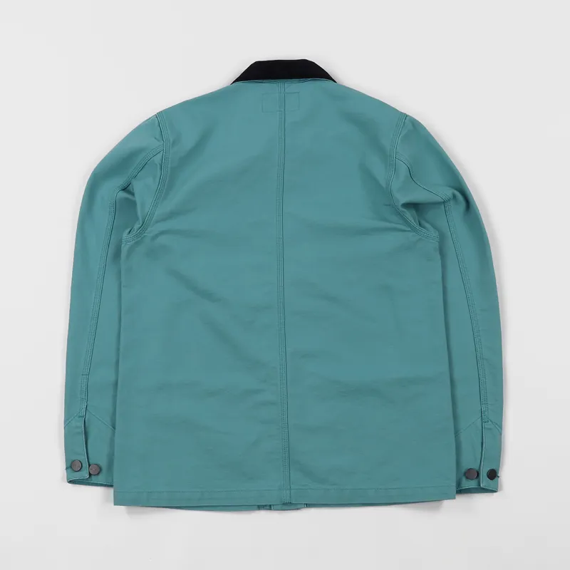 Carhartt WIP Michigan Chore Coat Soft Teal Dark Navy-3
