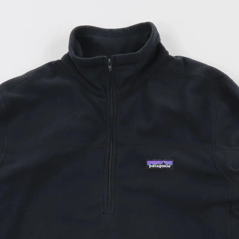 Patagonia Mens Logo Micro D Fleece Pullover Jumper Jacket Black
