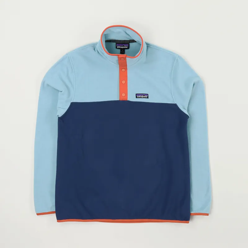 Patagonia Micro D Snap-T Fleece Pullover Stone Blue Dam Blue