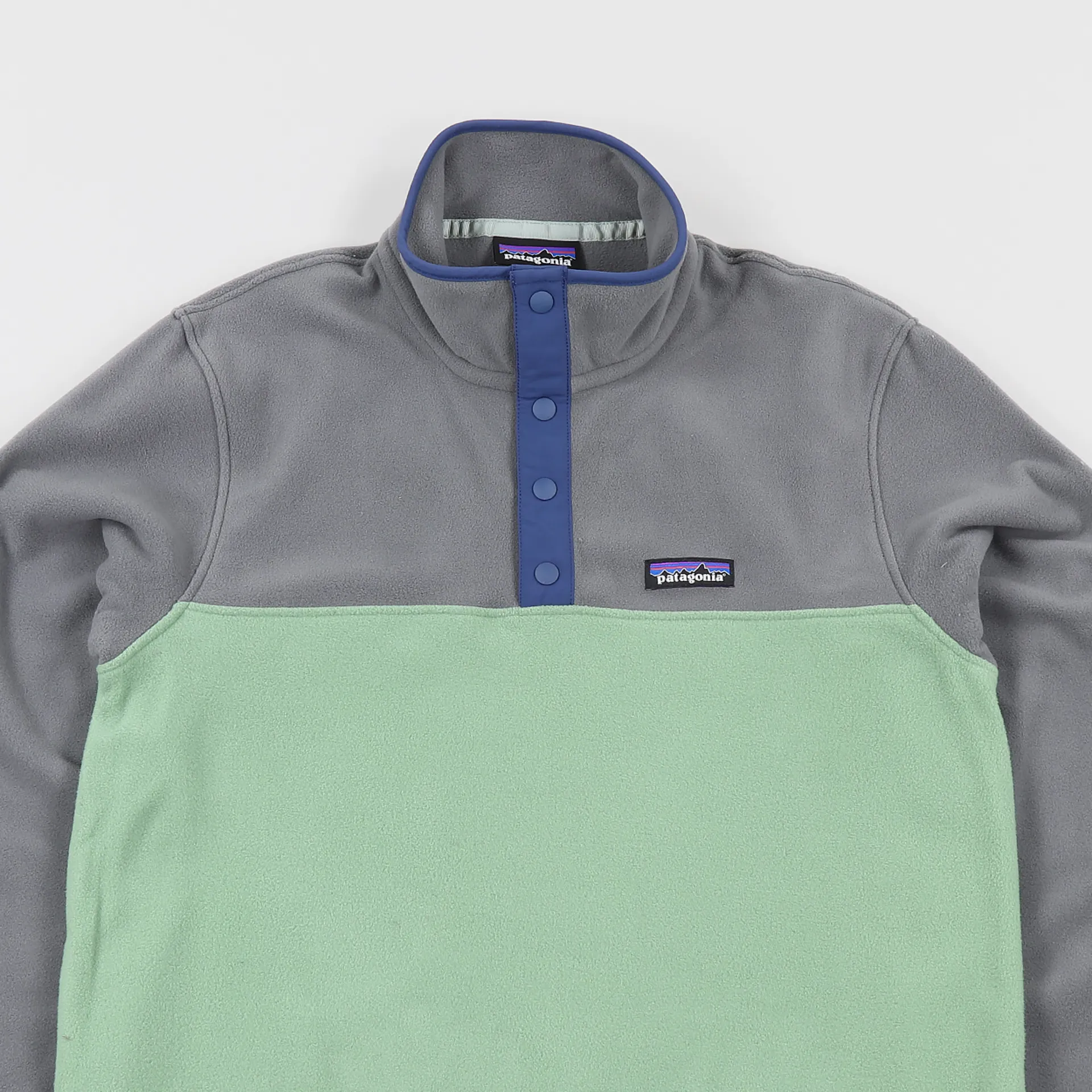 Patagonia Mens Micro D Snap-T Fleece Pullover Jacket Matcha Green