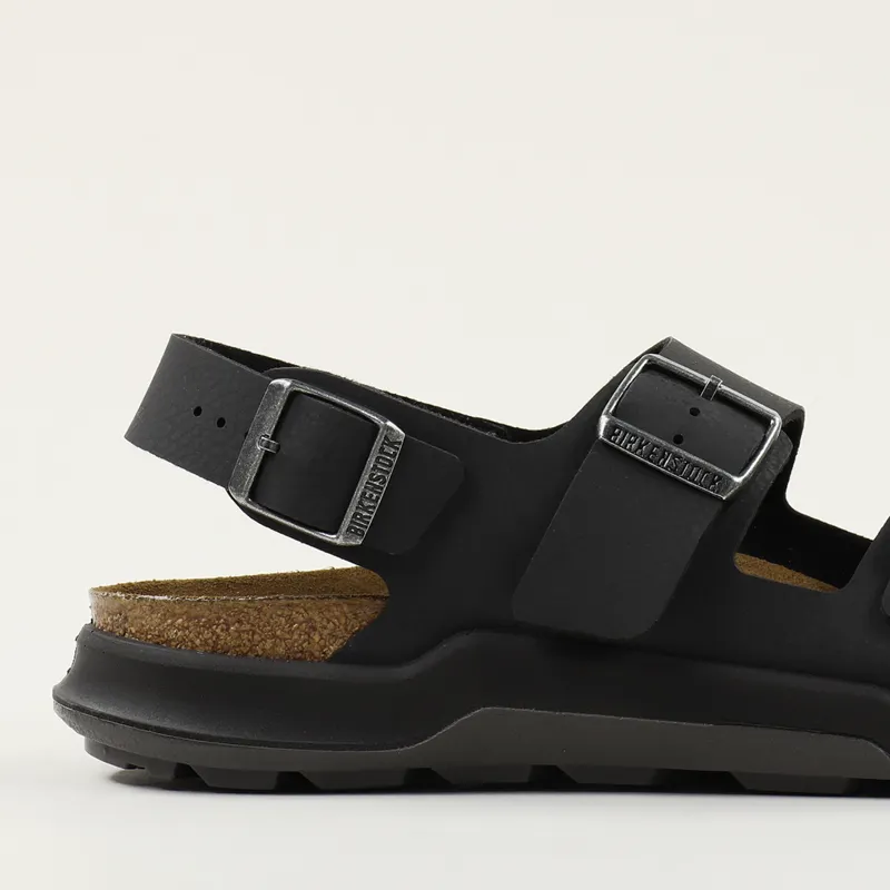 Birkenstock Milano CT Birko-Flor Sandals Desert Soil Black-1