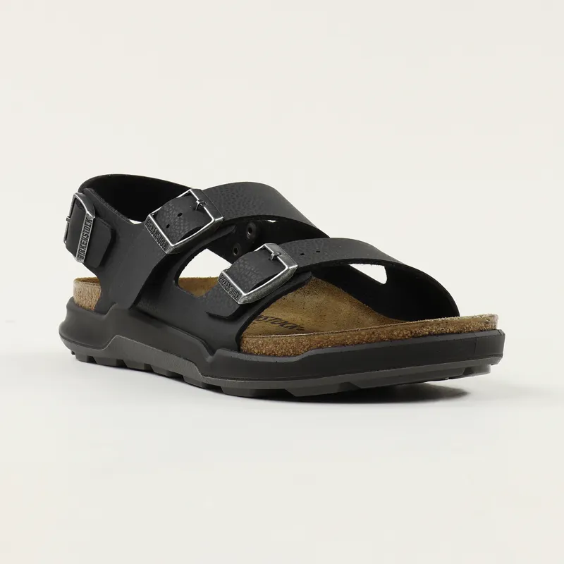 Birkenstock Milano CT Birko-Flor Sandals Desert Soil Black-4
