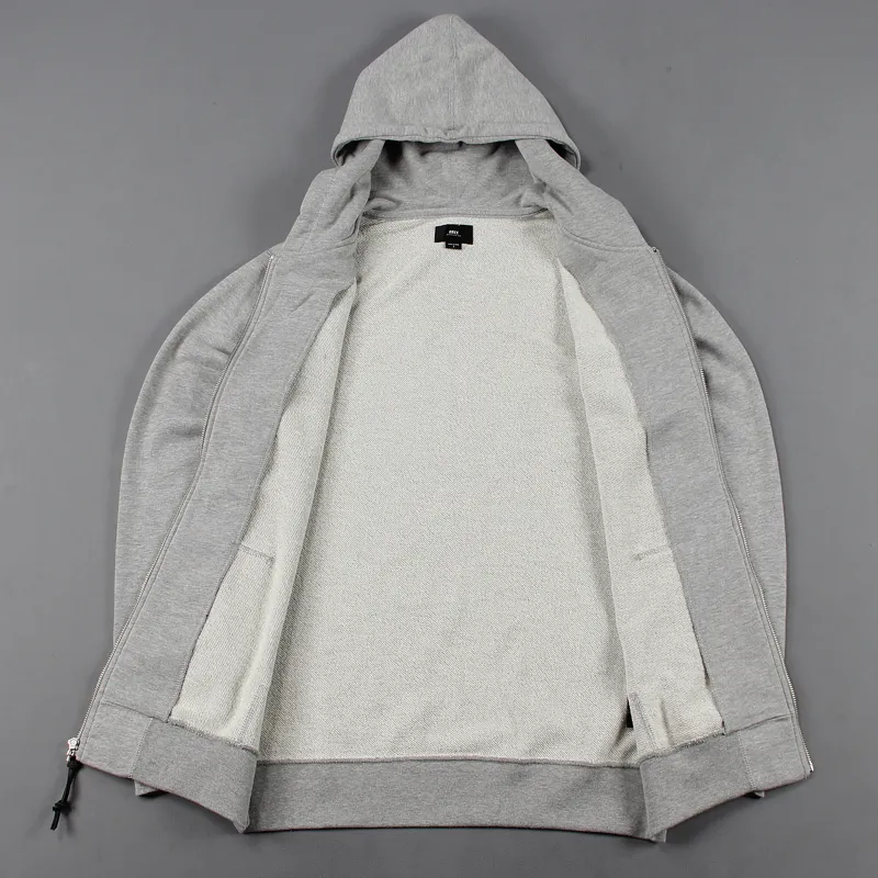 Obey Mil Spec Zip Hoodie Grey-3