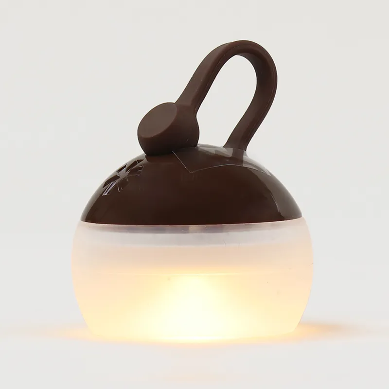 Snow Peak Mini Hozuki – Battery-Powered Rechargeable Camping Lantern, Portable Dimmable Warm Light, USB Charging, Ivory
