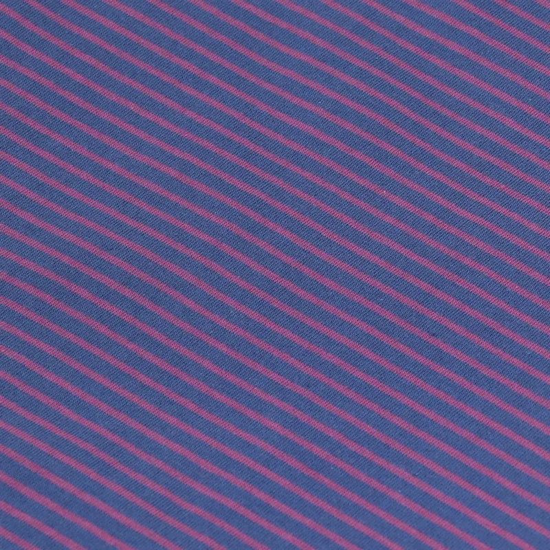 Stussy Mini Stripe Crew T Shirt Navy-4