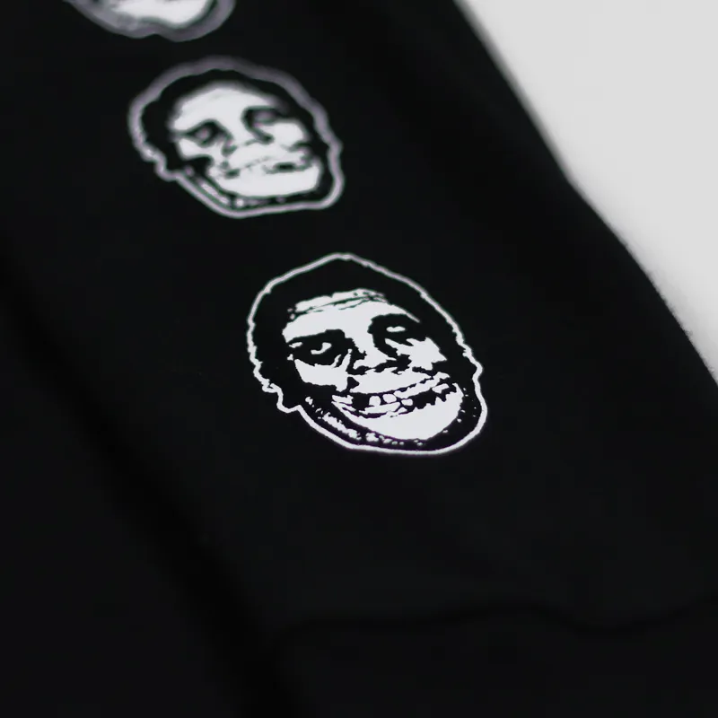 Obey x Misfits 7 inch Cover Long Sleeve T Shirt Black-4