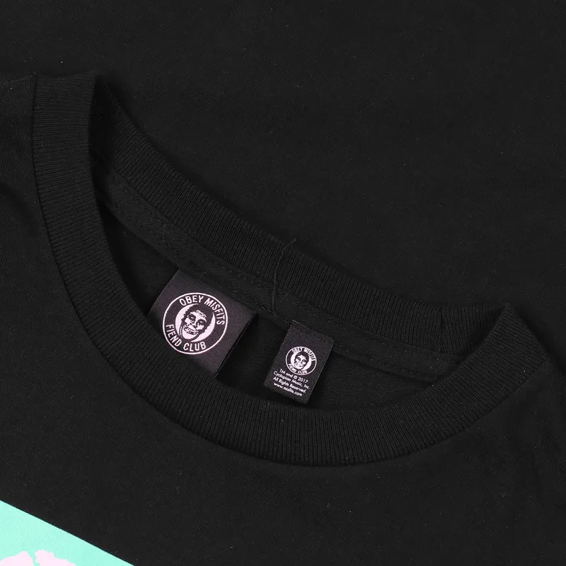 Obey x Misfits 7 inch Cover Long Sleeve T Shirt Black-5