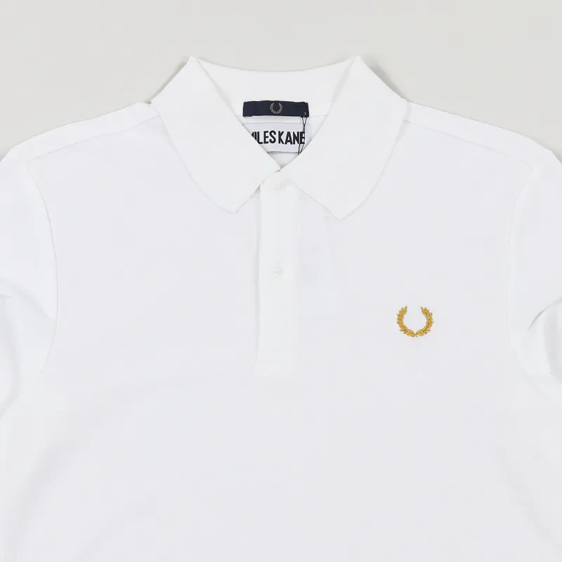 Fred Perry x Miles Kane Tonal Tipped Pique Shirt White-1