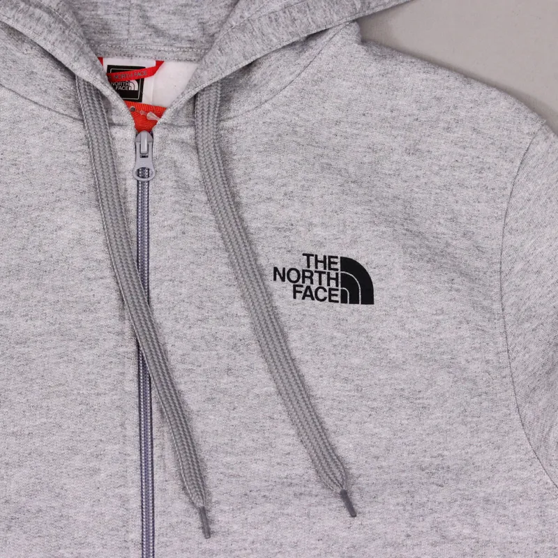 The North Face Mens Open Gate Full Zip Hoodie Heather Grey