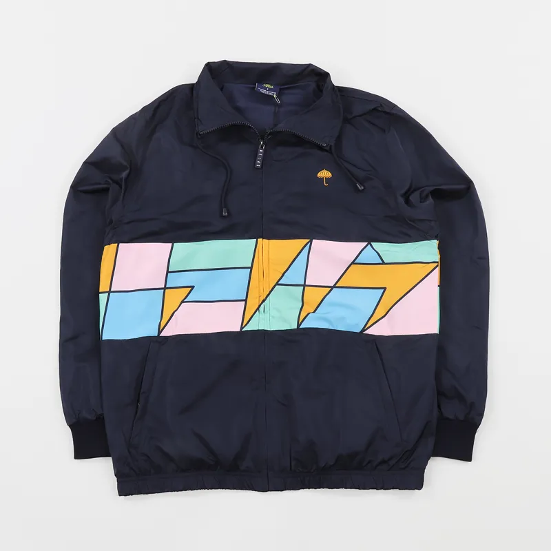 Helas Skateboarding Mens Mosaic Tracksuit Jacket Navy Blue